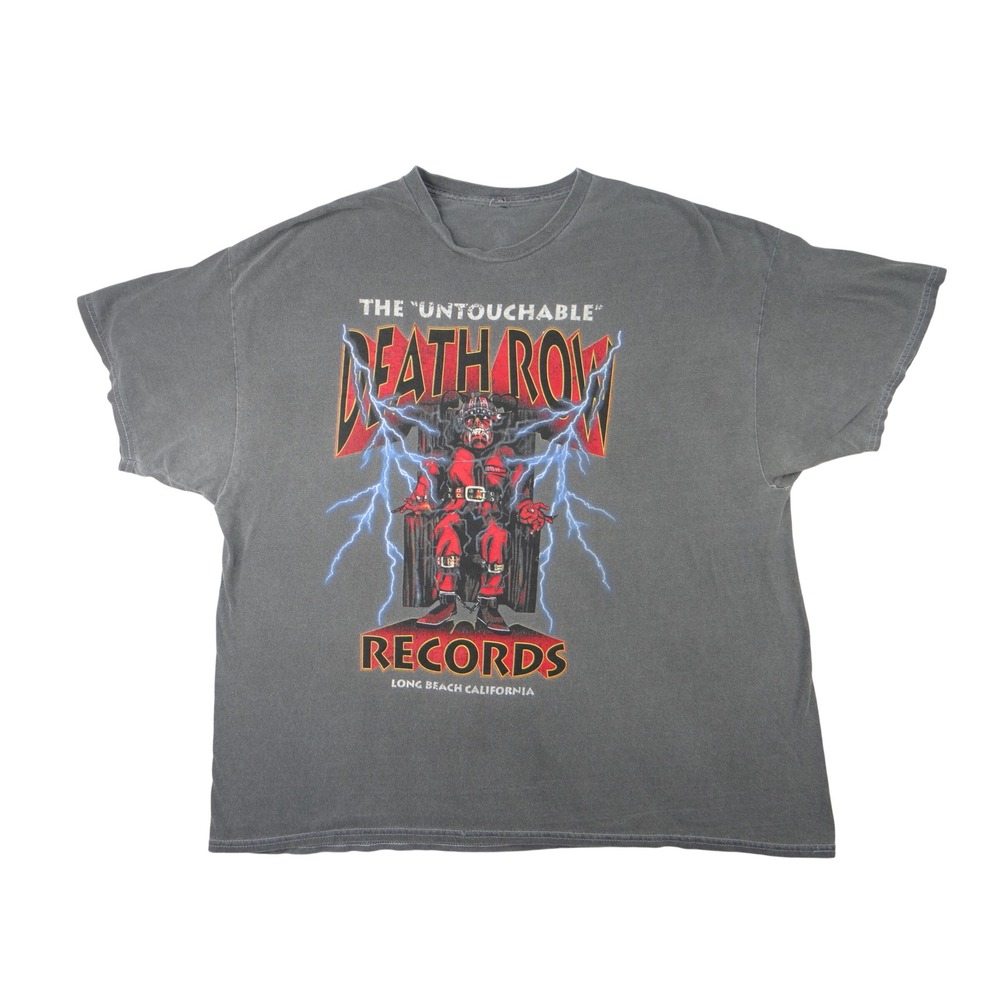 Vintage Death Row‎ Records Graphic T Shirt Vintage Long Beach California Mens XL